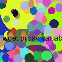 wget proxy variable